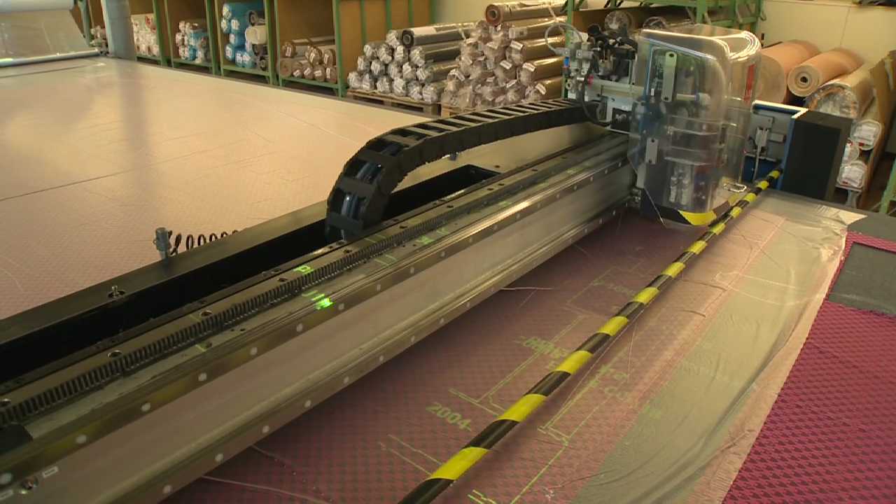 mesa de corte tecido